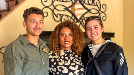 Dalila Brokaw with son, Christian, and daughter, Rachael. Photo by Nichole Eckman