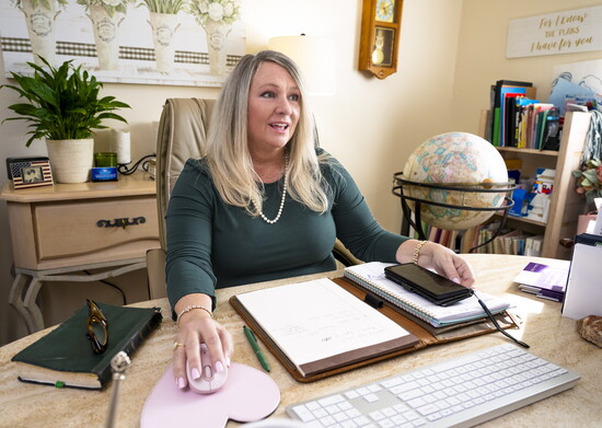 Hard at work serving others. 