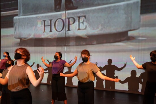 Holland Hall dance students perform "Witness," a work highlighting Tulsa's Greenwood District's history and legacy.  