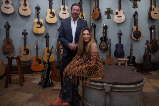 McKinney Mayor George Fuller and First Lady Maylee Thomas Fuller, owners of The Guitar Sanctuary