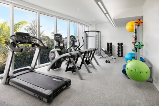 Guests looking to maintain their wellness routine will benefit from the on-site fitness center