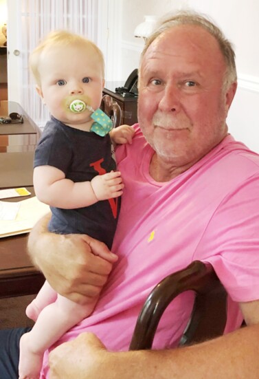 Bill and grandson Jimmy