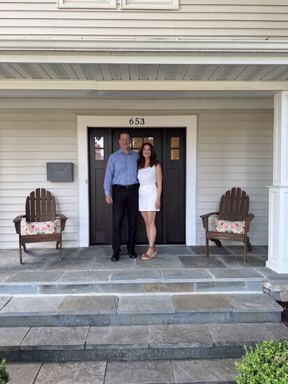 Darren and Christy Ridenhour in their Kirkwood home