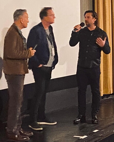 Rotolo interviewing Bruce Springsteen with Thim Zimny