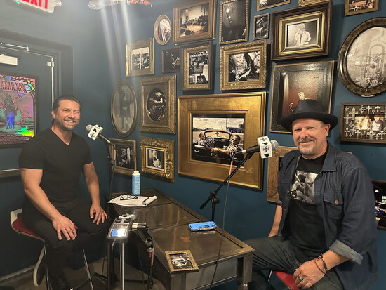 Rotolo interviewing legendary Asbury Park rock photographer Danny Clinch