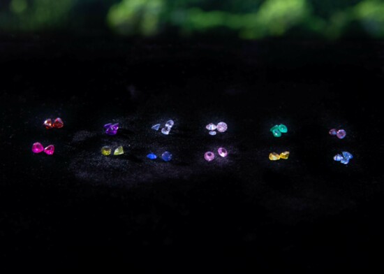 Twelve different gemstones represent birth months