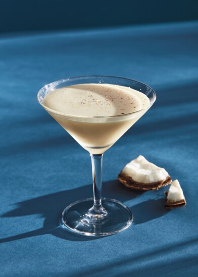 Coconut Eggnog Martini 