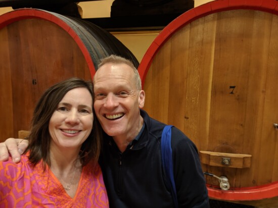 Marjorie & Wine Writer Tim Atkin in Provence