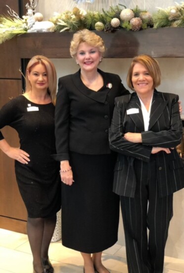 From left: Business Office Manager Tia Crittenden, Executive Director Willena Ferguson and Director of Sales Lana Redus
