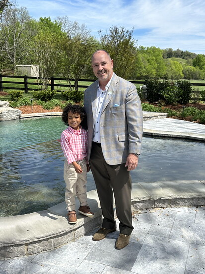 Tim with his Grandson, Kylan, Jr.