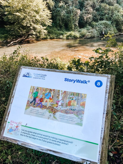 Eden Mill StoryWalk. Photo Credit: Ange -- @theharfordcountymom
