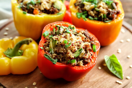 Autumn Harvest Stuffed Bell Peppers