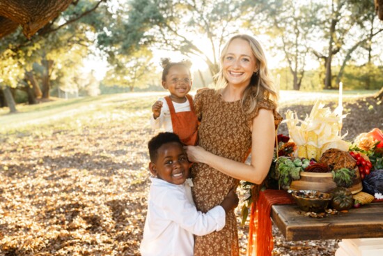 Anna Coomes and her daughter, Carolina and son, Sawyer