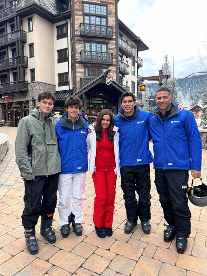 Gabriel Navarro, wife Claudia, and their sons