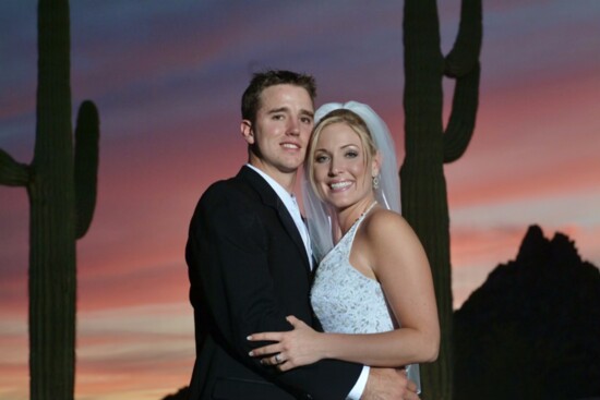 Billy and Nicole Cundiff on their wedding day