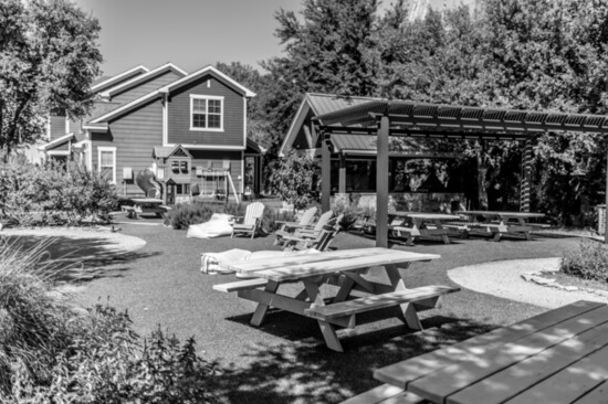 The Weatherford House has a playground, designed for future families (when Camp Hope offers that amenity).