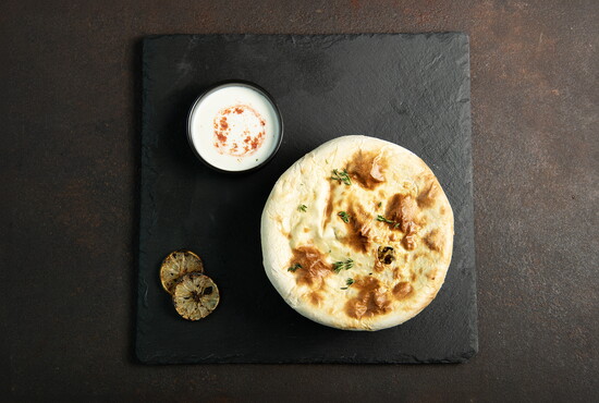 Chicken biryani with housemade naan (credit: Simi Jois)