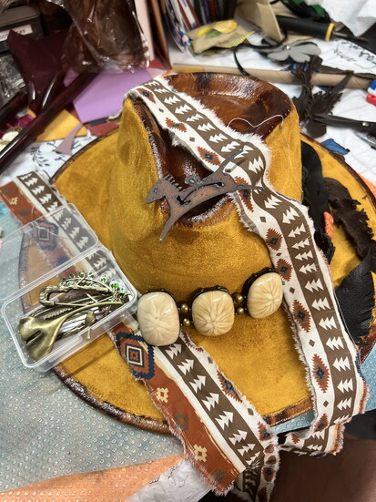 The art is in constructing the hats.