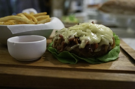 The Cottage's namesake burger, without the bun. (photo: The Cottage)