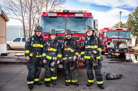 Greeley Firefighters pause for a crew photo, a moment that reflects the teamwork and dedication behind every call