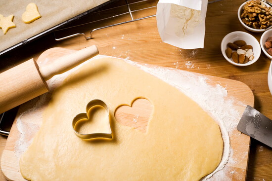 Sur La Table in Carmel has heart-shaped cookie cutters, as well as fancy floral cake pans.