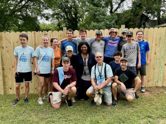 The team of volunteers ready to help.