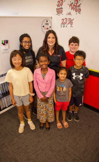 Thriving in math and beyond: Diana with some of her successful students