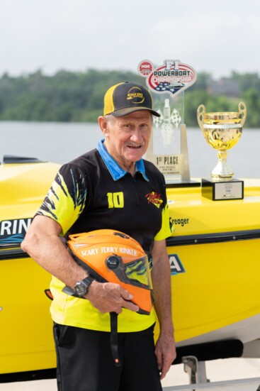 Jerry Rinker still racing at 81! 2nd in the Tri Hull Class for 2022 F1 Powerboat Championship