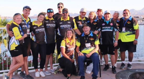 The Rinker Family all centered around John Rinker at Lake Havasu, AZ races.