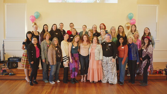Participants in HerStory 2026 at the Artists’ Reception at Fiesta Mansion Event Center