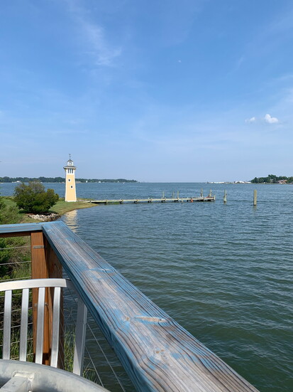 View from the deck at Hole in the Wall. Photo Credit: Victoria Pavasko.
