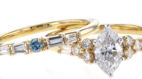 Diamond wedding set 25th anniversary re-design