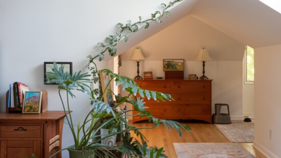 A portion of the main bedroom