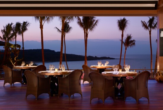 Several dining options offer an unforgettable setting for guests to enjoy breathtaking sunsets.