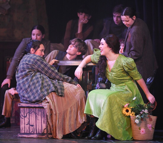 Hadestown Teen Edition featuring teen performers in 8th-12th grade from The Studio of The Sooner Theatre's SR Production class, March 2025