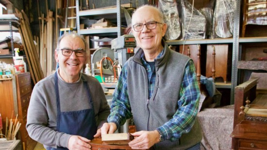 Caledonian expert craftsman Niko Dilo (left) with owner Barrie Heath. 