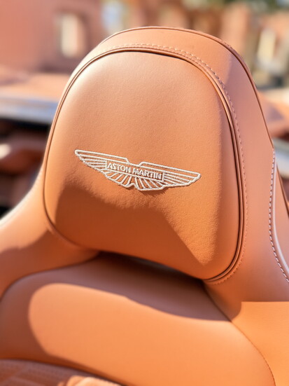 Aston Martin's Vanquish Volante for 2026 features Centenary leather.
