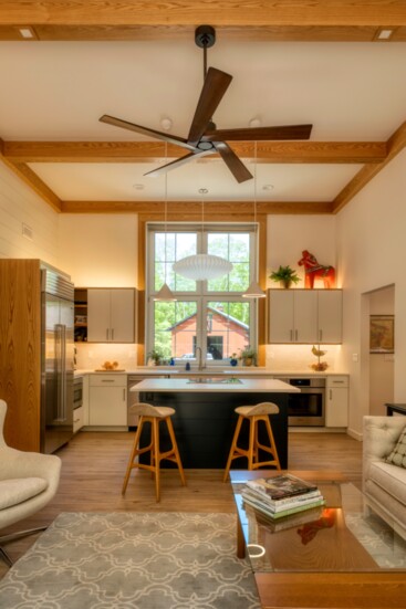 A kitchen in a Wolfworks home. 