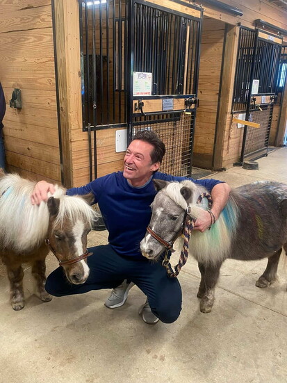 Even actor Hugh Jackman recently visited Peanut and Banana at Children's TherAplay in Carmel. Photo by Kathy Pelletier.