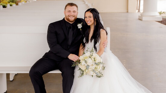 On their wedding day