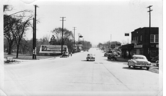 Kingston Pike at Weisgarber Road, circa 1950 