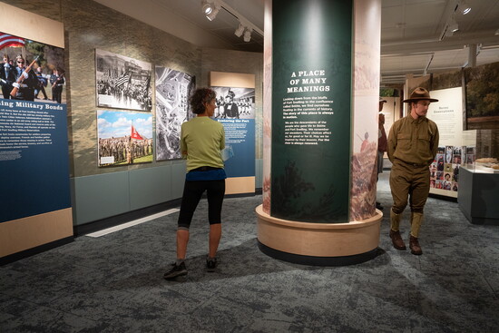 "Many Voices, Many Stories, One Place" exhibit.