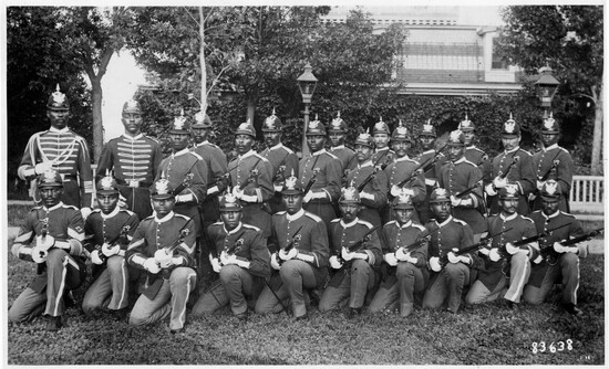 African American troops, Company I, 25th Infantry at Fort Snelling, 1883.