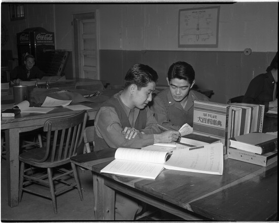 Military Intelligence Service Language School students at Fort Snelling, 1945.