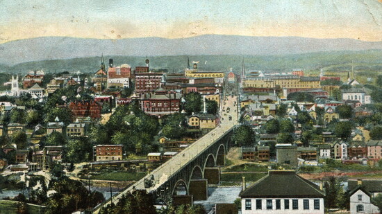 The South Knoxville Grammar School overlooks downtown