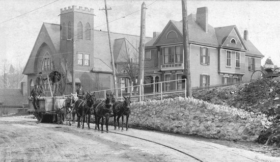 Sevier Avenue street improvements, circa 1905 (McClung Historical Collection)