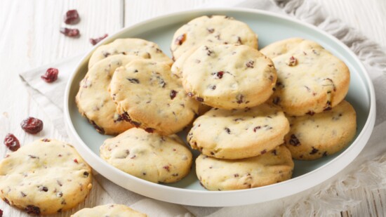 Tonya's Cranberry Shortbread Cookies