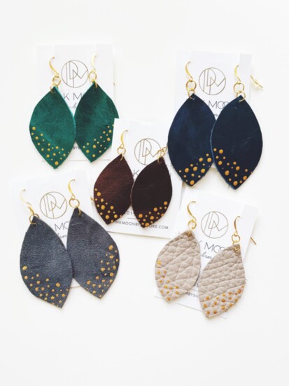 2) Twinkle Drop Earrings, $38, pinkmoonbybrooke.com 