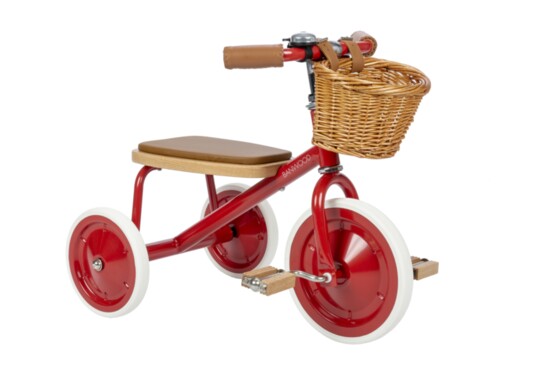 3) Banwood Tricycle in Vintage Red, $195, Toy Polloi