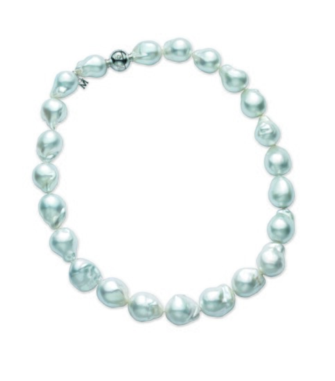 1) Mikimoto Baroque Cultured Pearls, price upon request, Lenox Jewelers.